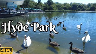 Beautiful London Walk in Hyde Park | Relaxing  Tour in 4K