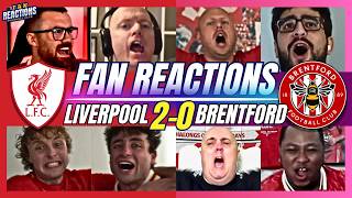 LIVERPOOL & RIVALS FANS REACTION TO LIVERPOOL 2-0 BRENTFORD | 24/25 PREMIER LEAGUE