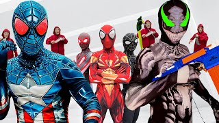 SUPERHERO's Story vs BAD GUY TEAM | NEW SUPER-CAPTAIN and VENOM ( Mansion Battle ) By Fun FLife TV