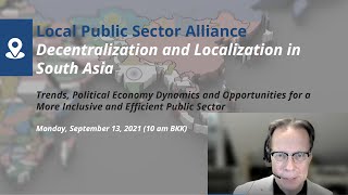 LPSA Global Webinar: Decentralization in South Asia: Sten Widmalm