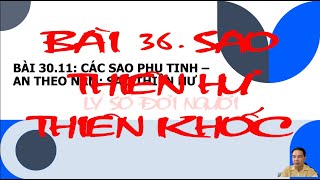 Bài 36. SAO THIÊN HƯ - THIÊN KHỐC