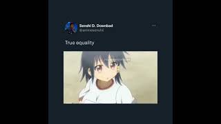 true equality #animememes #subscribe