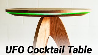 Building a UFO-Inspired Cocktail Table with Epoxy and LED Lights