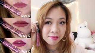 DUPE KYLIE LIP KIT SWATCH REVIEW // ALIEXPRESS