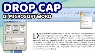 Drop Cap di Microsoft Word