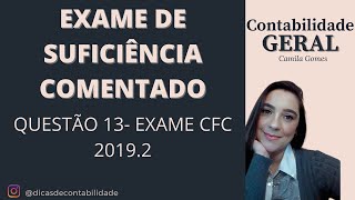 Questão 13 do Exame de Suficiência 2019.2