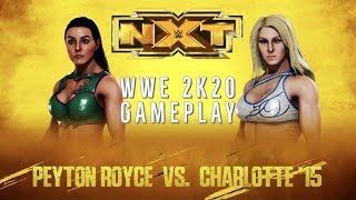 Peyton Royce '15 vs Charlotte '15   WWE 2K20 Gameplay