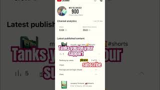 1000 subscribers/ Thank you for your support #shortsvideo #youtubeshorts #support#success