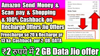 Amazon Send Money & Recharge & Scan pay & shopping new offers, Paytm & Mobikwik & Freecharge Offers