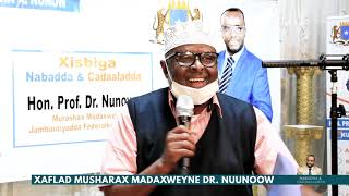 Xafladda Guud ee magaalada Johannesburg ee lagu taageerayay Musharax Madaxweyne Dr. Xuseen Nuunow