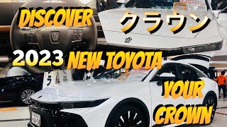 Toyota New Discover Crown 2023 /トヨタ ニュークラウン2023　/新型クラウンモデリスタ/王冠マーク/白モール/ ホイール比較