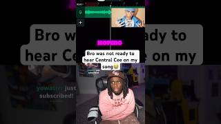 Kai was not ready 😭😭 song link in my ig bio @tkandz_ #kaicenat #centralcee #musicreaction