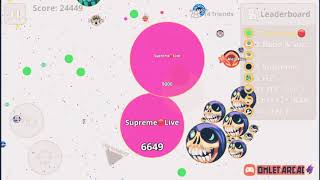 Agar.io duo with Supreme raven YT