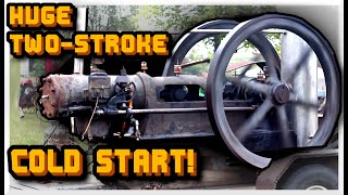 Rare! 1910s 20HP Superior Two-Stroke Oilfield Engine!