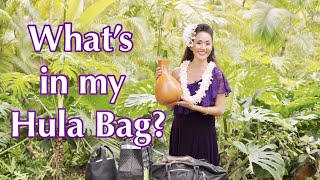 【HAWAII】What's in my Hula Bag? ワイキキのイベント主演！リアルなフラバッグの中身を紹介 Hula Dancer Vlog