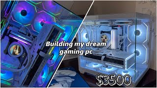 Building My DREAM Gaming Pc l white aesthetic, RTX4080 Super, i9-13900k, Musetex Y6 ($3500)