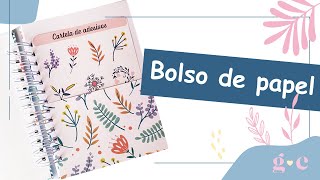 Como fazer bolso de papel para seu planner/caderno