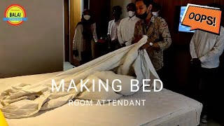 Cara Menata Kamar hotel | Making Bed | Room Attendant | Room Boy