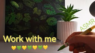 ASMR Relaks przy szmerze pisania WORK WITH ME no talking Relax with the murmur of writing