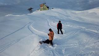 Snowboard Drone Boomerang, Lech Zurs am Arlberg Austria