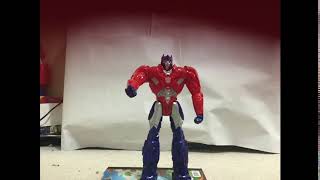 optimus prime stop motion