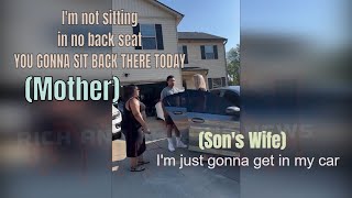 MOM Wants Front Seat, But What About Son's Wife?