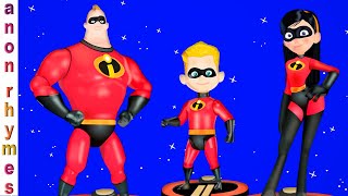 Animation English Nursery Rhymes & Songs For Children | Incredibles Toys Finger Family | Kids Songs