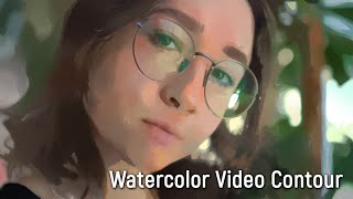 AKVIS Watercolor Video Contour — эффект контурной акварели для видео