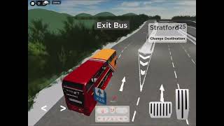 Route X25 visual Roblox lea valley campsite to stratford.