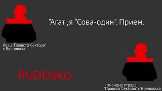 Вчерашний перехват переговоров украинских националистов в г Волноваха.