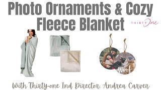 Photo Ornaments & Cozy Fleece Blanket | Ind. 𝓣𝓱𝓲𝓻𝓽𝔂-𝓞𝓷𝓮 Director, 𝐀𝐧𝐝𝐫𝐞𝐚 𝐂𝐚𝐫𝐯𝐞𝐫 | Fall 2024