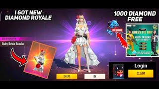 I Got New Diamond Royale Bundle 😂 One Spin ? Garena Free Fire || Diamond Royale Trick ||ANSH FF YT