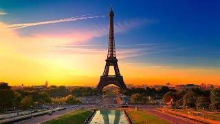 Eiffel tower and boat virtual tour 4k 60fps