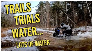 Riding the WORST off road trails on the Honda Ruckus (flooded the motor)