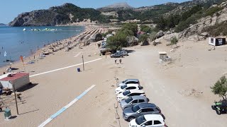 Rhodos 2023 - Tsampika Beach - mit dem Auto über die Insel