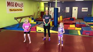 Kids gymnastics bean bag activity