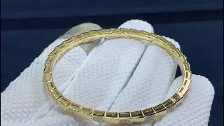 Bvlgari Serpenti 18k Yellow Gold Set with Demi Pavé Diamonds Bracelet