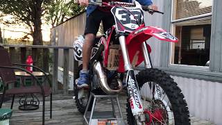 1998 HONDA CR 125 FIRST START