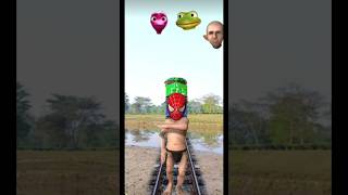 Jocker Head Matching Vs High SpeedTrain-Funny Vfx Video#shorts#viral#joker#highspeedtrain#omvfx.....