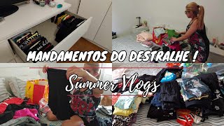 MANDAMENTOS do DESTRALHE 🌟- Destralhar  e Organização *  menos é mais * | Summer Vlogs