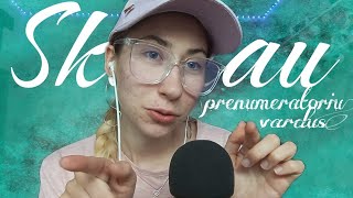 Skaitau prenumeratorių vardus 🌸 2 dalis | ASMR lietuviškai