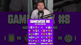 Premier League Predictions | Gameweek #8