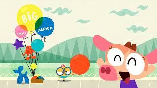 FUN WITH MATH 🎈📏 Sizes for kids | Cartoons for kids | Lingokids