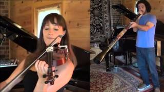 Julia Delaney   Irish Reel with Fiddle, Dulcimer, Didgeridoo, Whistle, & Hang Drum