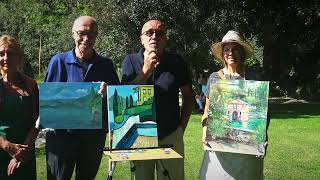 Pittura en plein air a Villa Cipressi Varenna