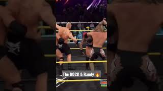 Brock Lesnar and Edge vs The Rock and Randy Ortan #shorts #wwe #wwe2k22