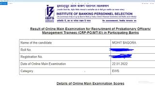 MY IBPS PO 2021 Mains SCORECARD | GA me garde udne hi the......