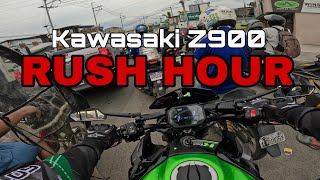 Riding my Z900 during Rush Hour | Kaya ba talaga ipang daily ang Big Bike?!