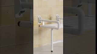 NEWTRY Folding Shower Seat Wall Mounted, Ideal for Elderly, Pregnant, and Disabled Users