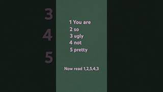 You are so pretty not ugly. Subscribe if you like it.